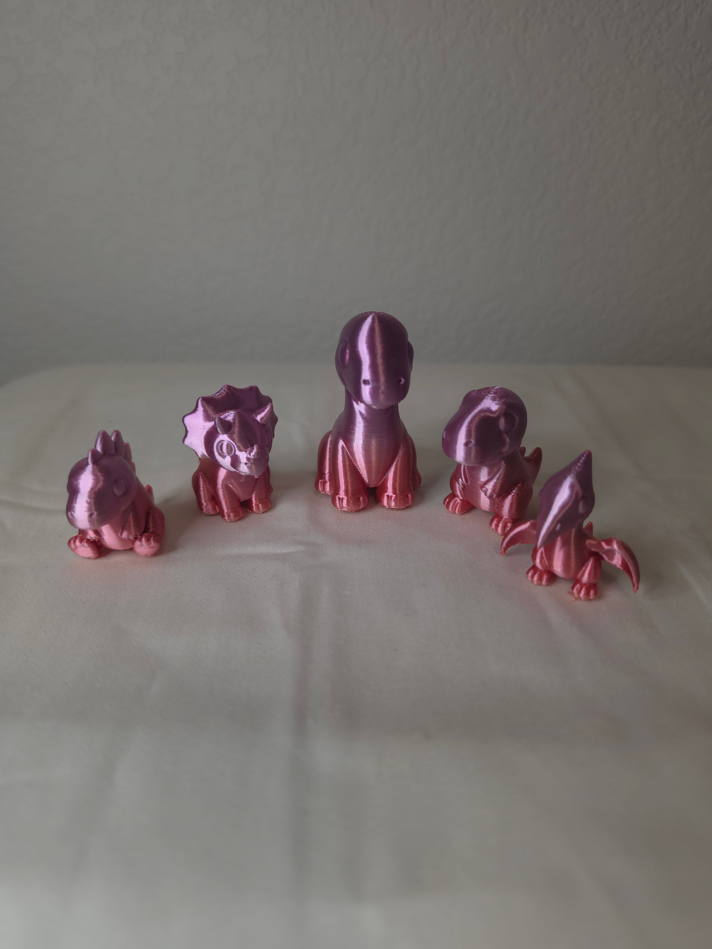 3d printed family dinosaurs