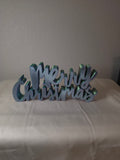 3d printed merry christmas sign