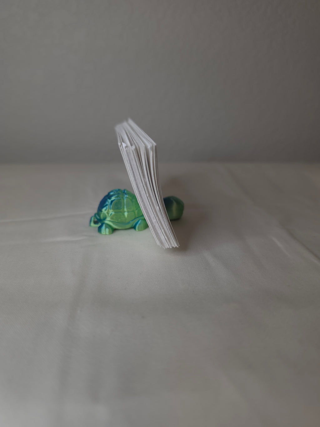 Card holding turtle