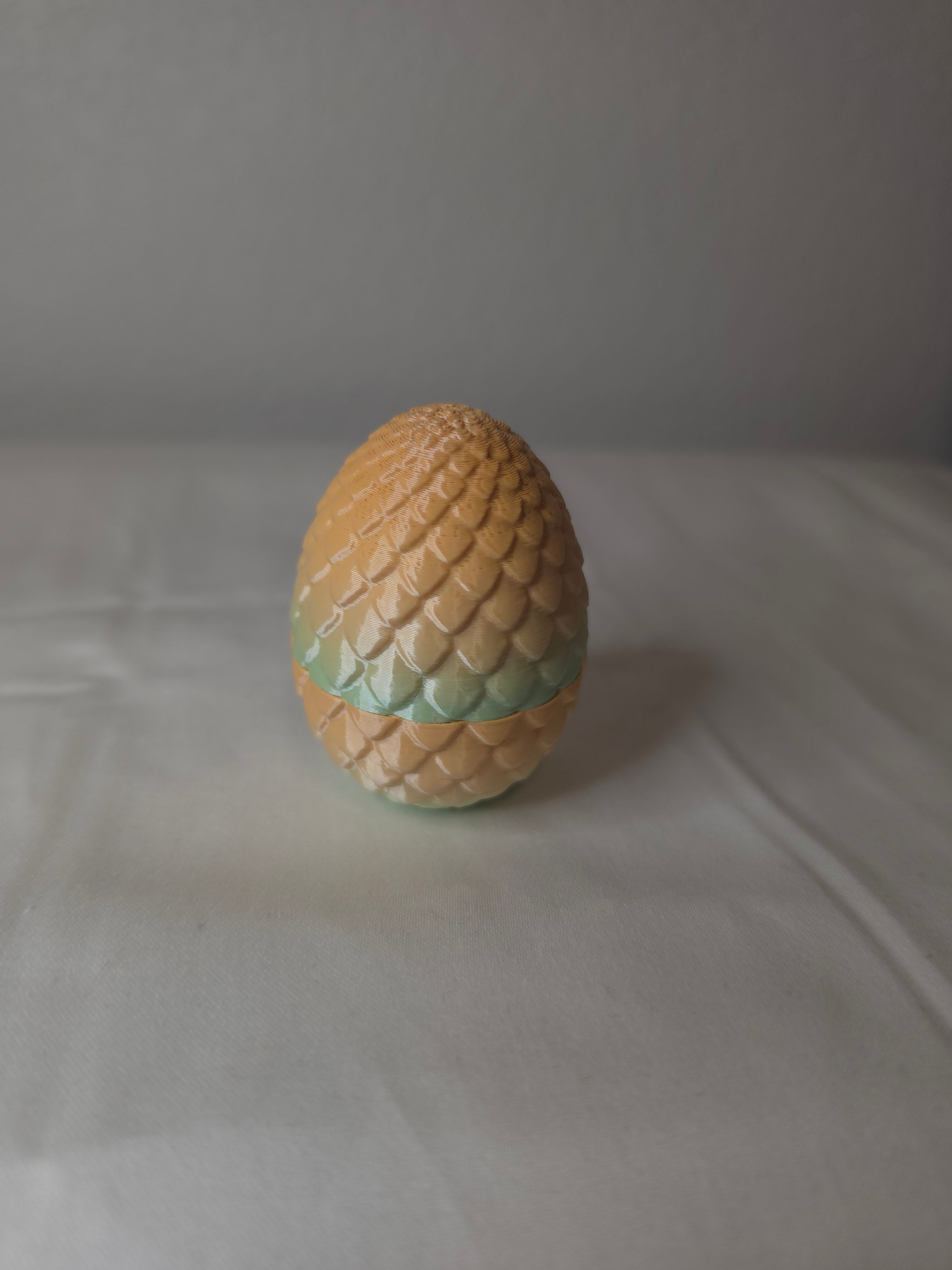 3d printed dragon egg with dragon