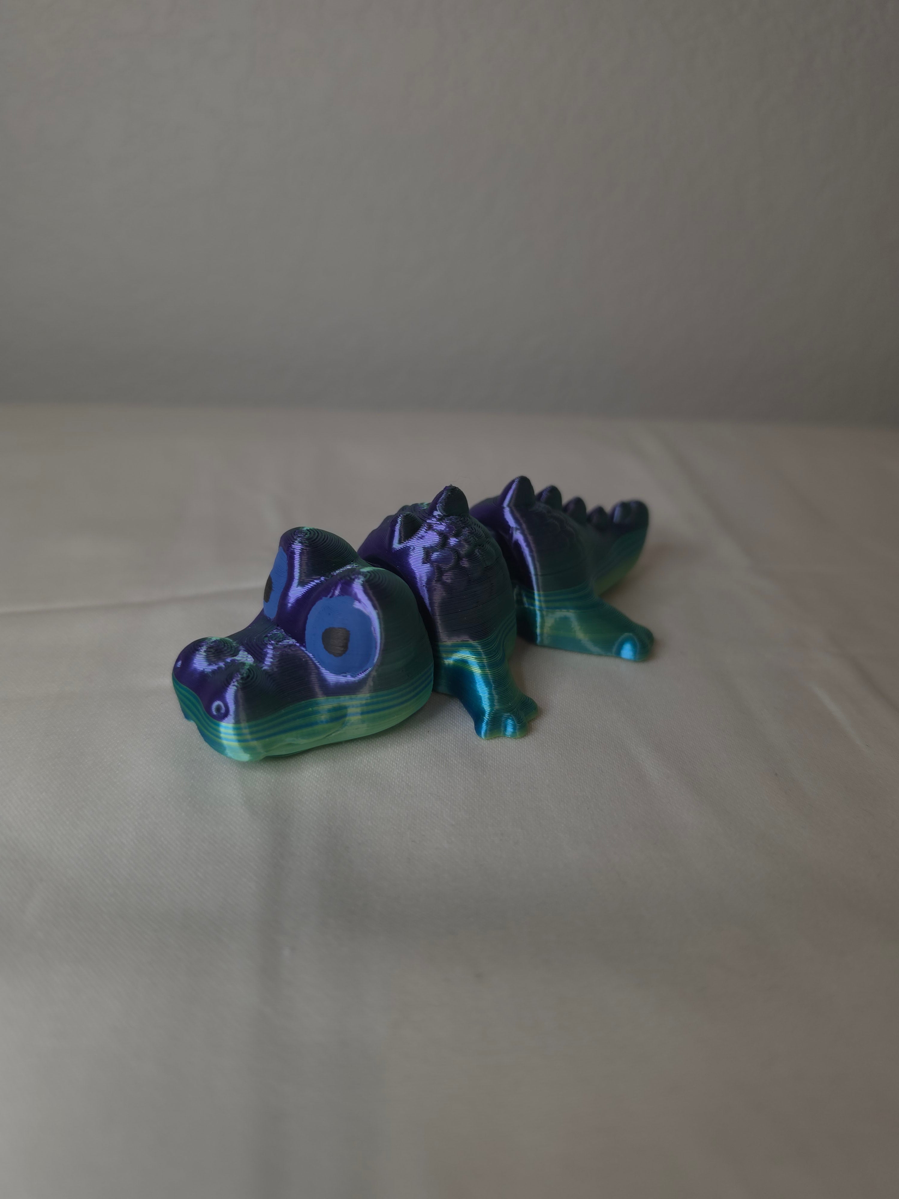 3d printed articulated alligator