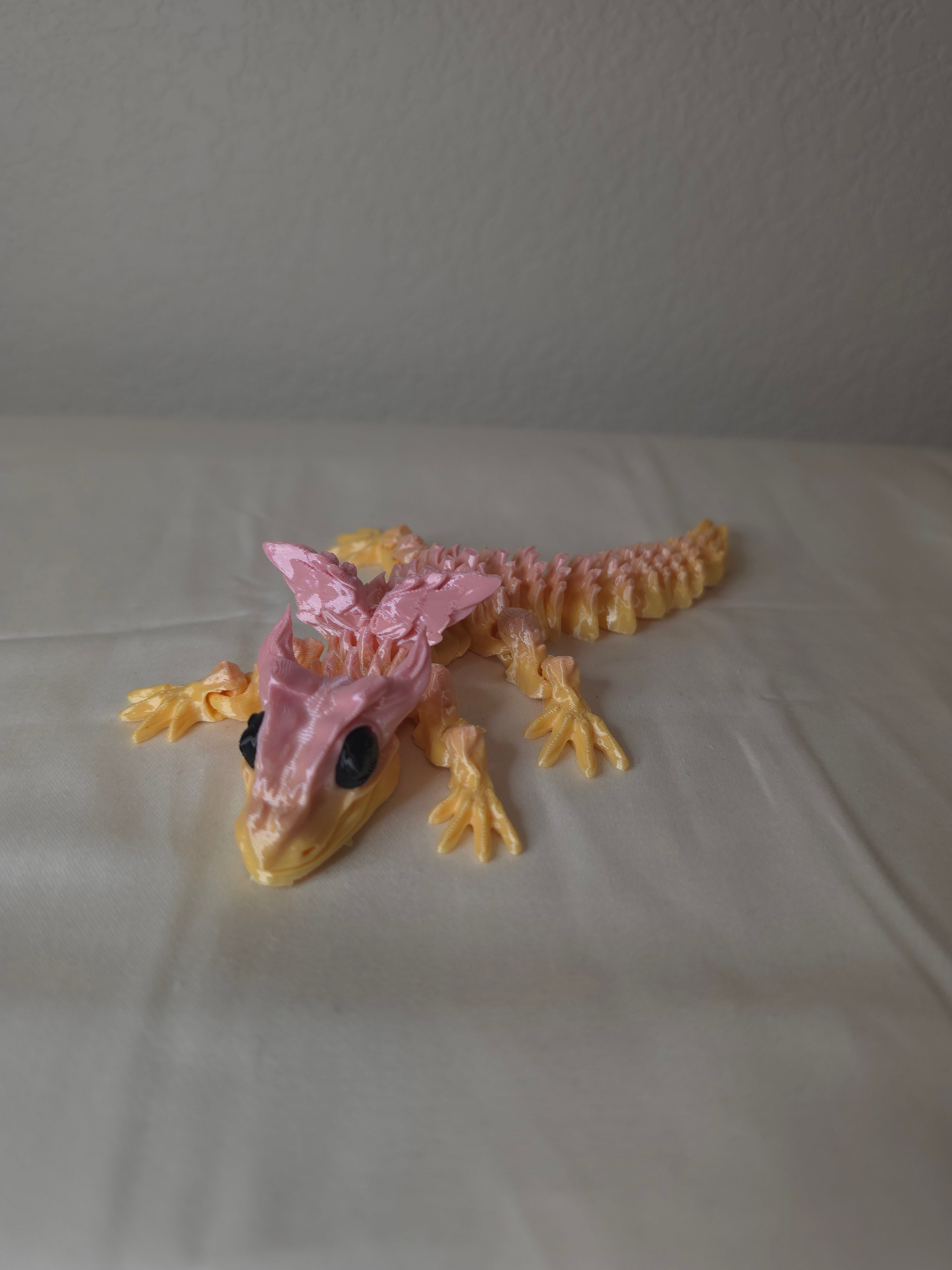 3d printed winged dragon