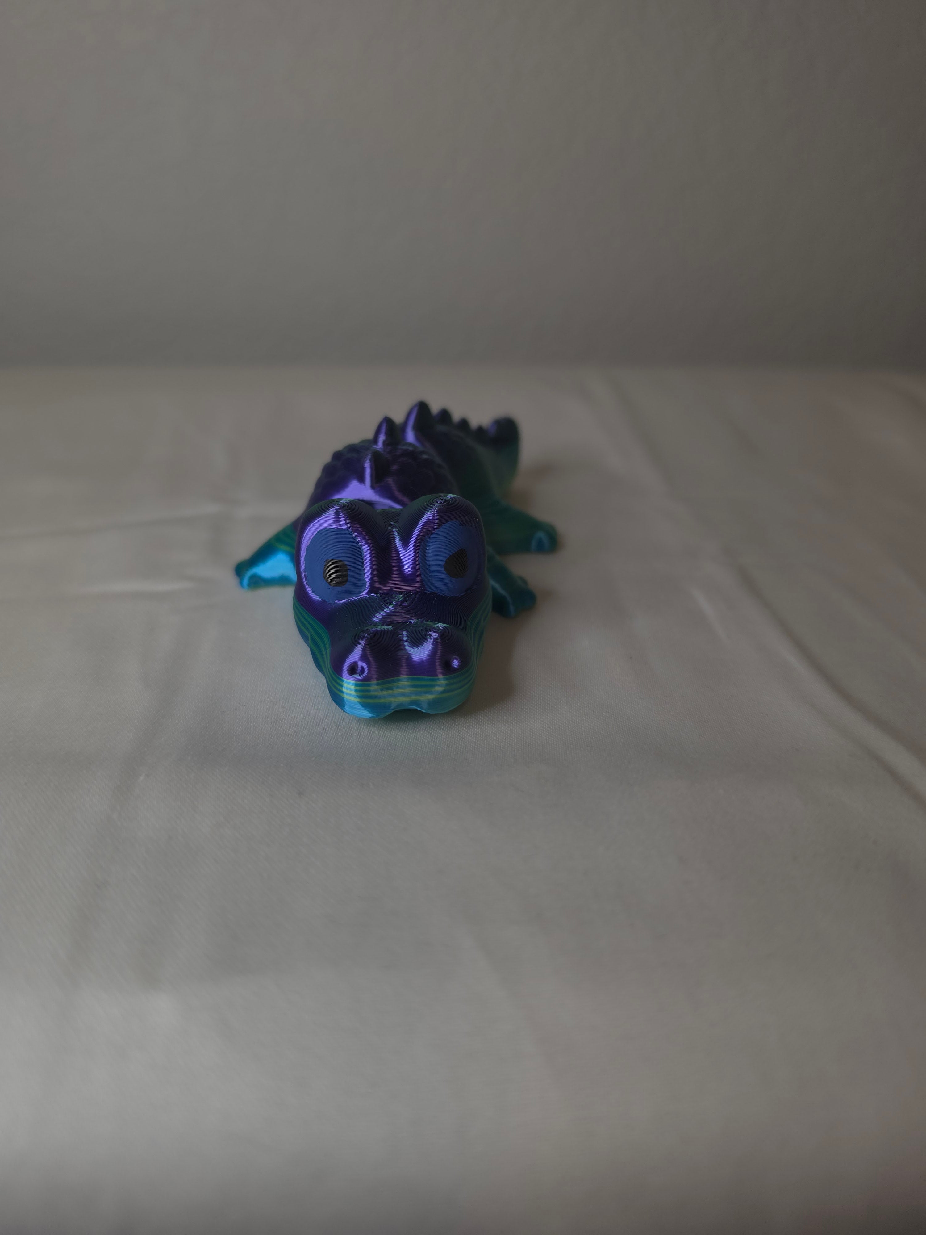 3d printed articulated alligator