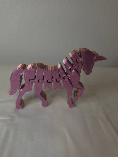 3d printed articulated unicorn