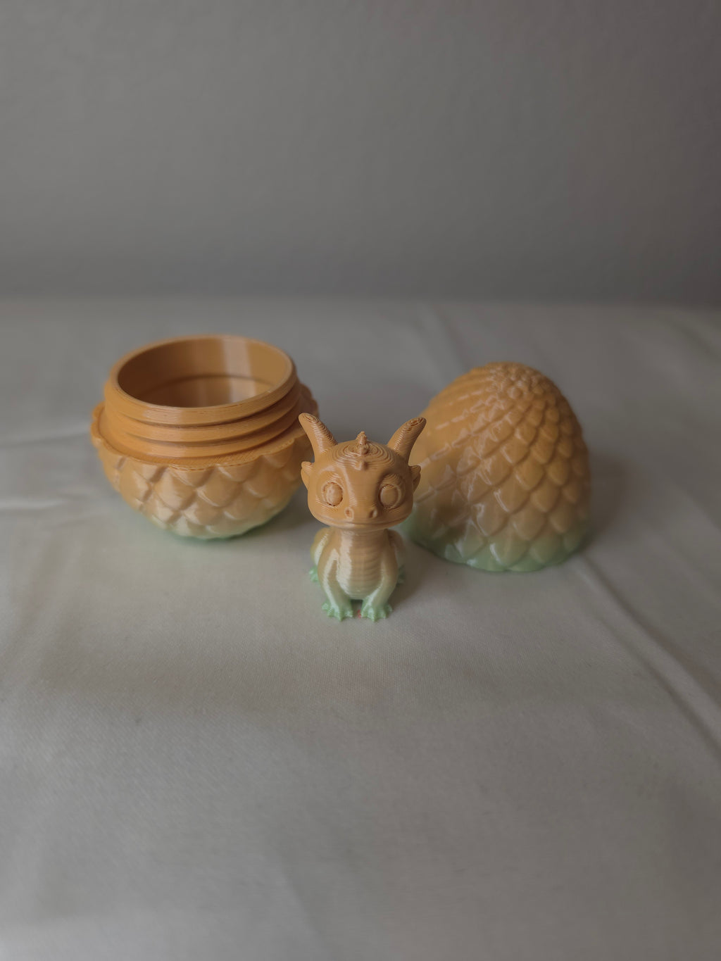 3d printed dragon egg with dragon
