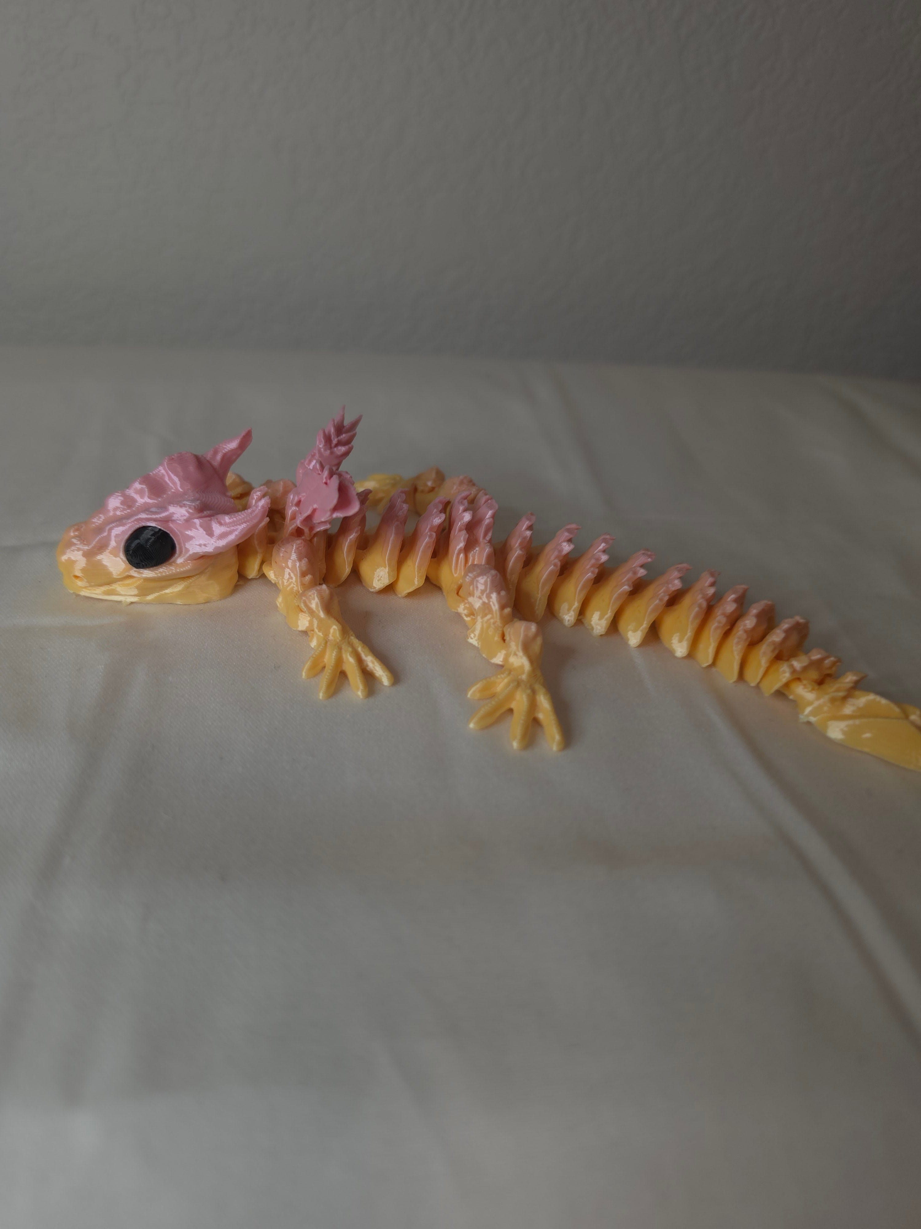 3d printed winged dragon